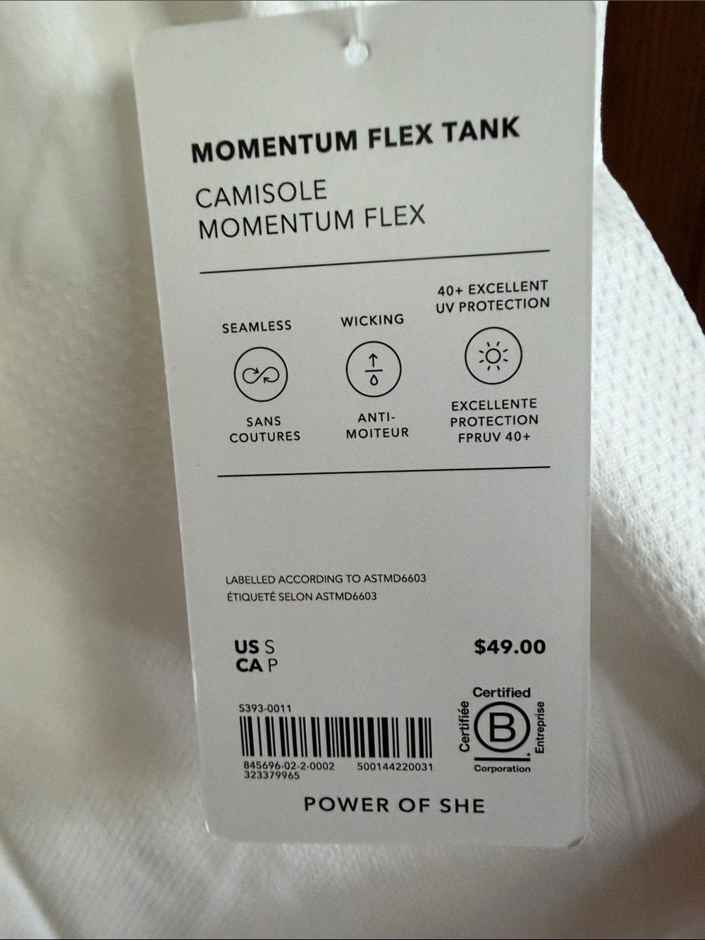 Athleta White Racerback Performance Tank - Picture 2 of 3